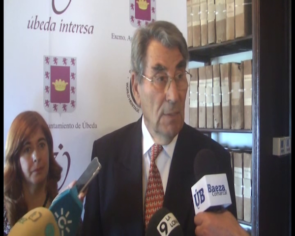 Firma de patrocinadores del Festival de Música de Úbeda