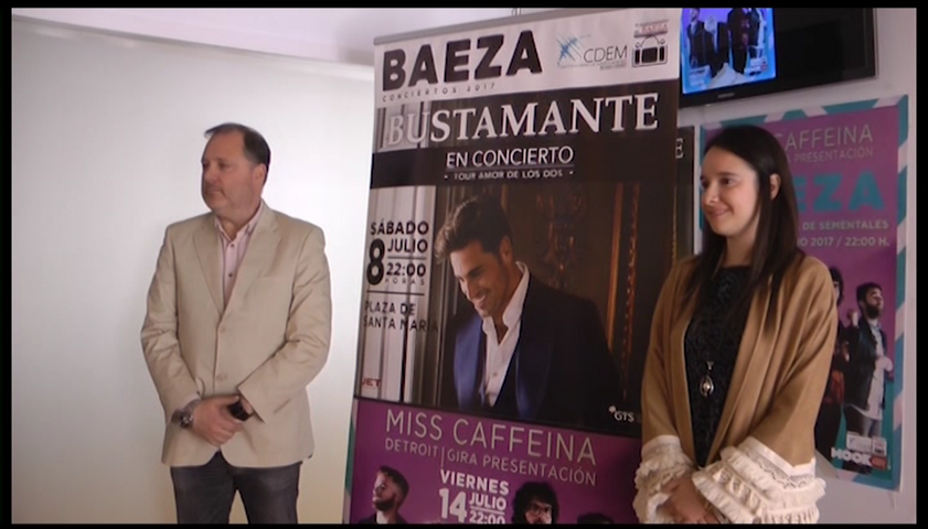 Bustamante y Miss Cafeína, conciertos previos a la Feria de Baeza