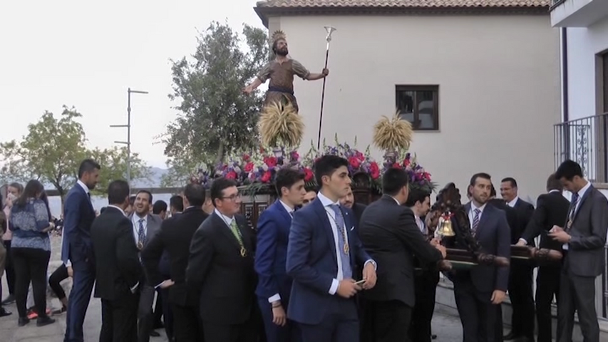 La procesión de San Isidro Labrador en Baeza tuvo lugar el domingo por la tarde