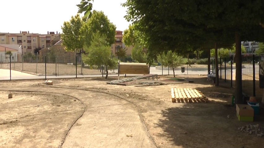 Avanzan las obras del parque para perros en Úbeda