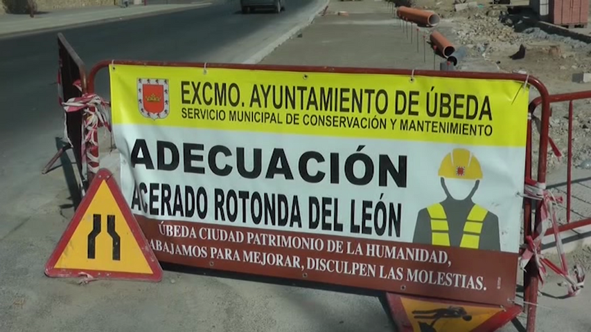 Obras en la Calle Cronista Juan de la Torre de Úbeda