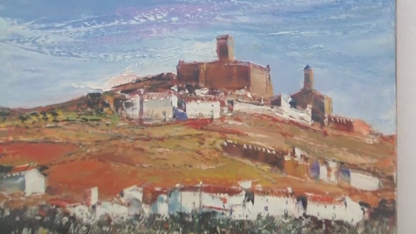 La exposición «Cózar, dos formas. 50 años de vida profesional» muestra las obras del pintor baezano en la sala Gaspar Becerra.