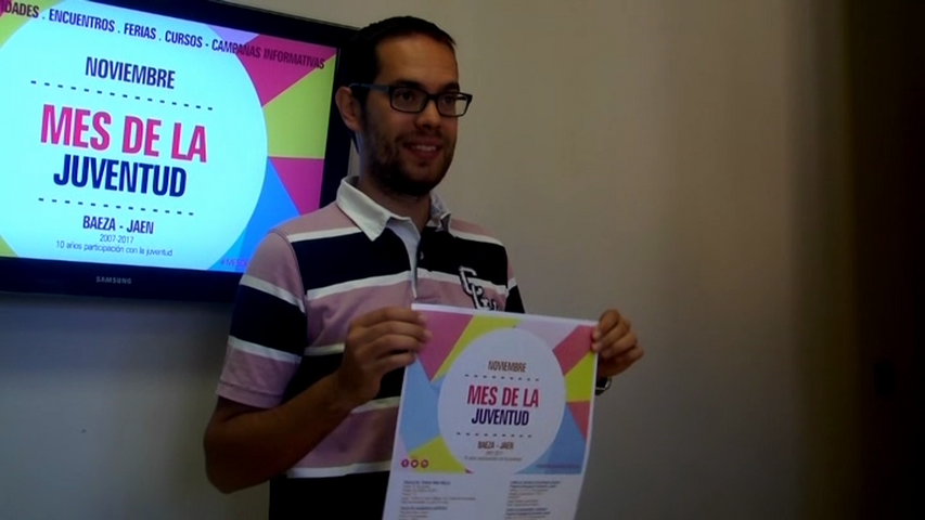 Jorge López presenta las actividades del mes de la juventud en Baeza
