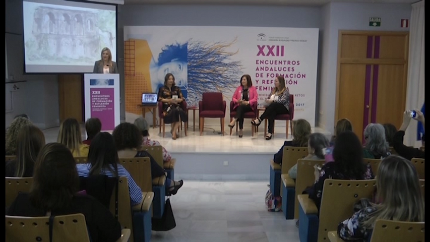 La consejera de igualdad inaugura en Baeza los XXII Encuentros Andaluces de Formación y Reflexión Feminista