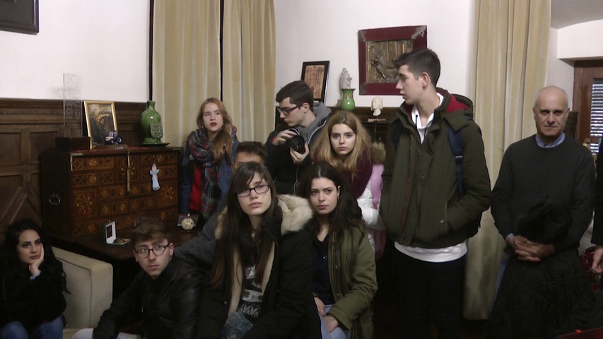 La alcaldesa de Úbeda recibe a los alumnos y alumnas de Erasmus+ de la Escuela de Artes Casa de las Torres