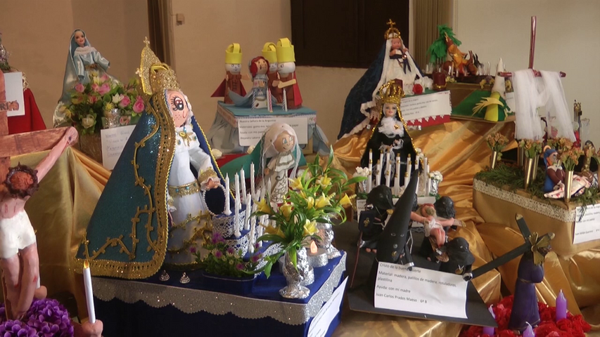 Inaugurada la exposición de Pasos de Semana Santa del alumnado del CEIP Juan Pasquau