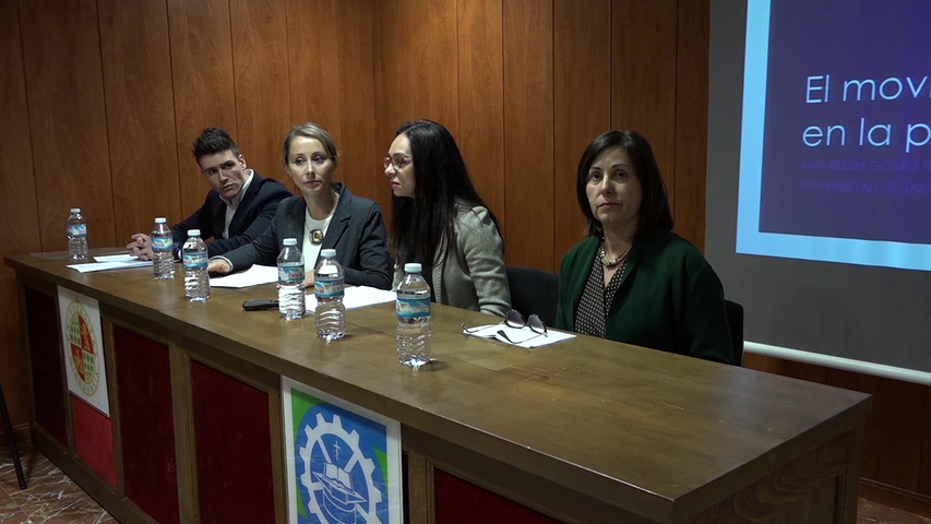 "El movimiento feminista en la provincia de Jaén" primera conferencia de las jornadas "La Mujer en el Arte y la Historia" 2 vlcsnap 2018 04 13 18h01m54s273