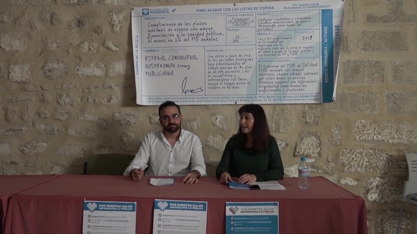 Podemos preseta una campaña para defender la sanidad pública