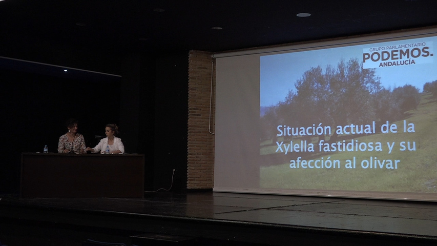 Podemos informa en Torreperogil sobre la Xylella fastidiosa en Andalucía
