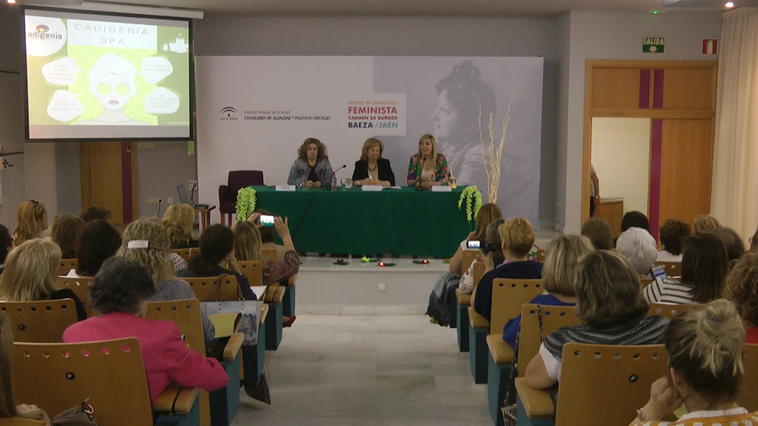 Inauguradas en el Centro de Formación Feminista «Carmen de Burgos» de Baeza las V Jornadas provinciales «Abriendo Camino»