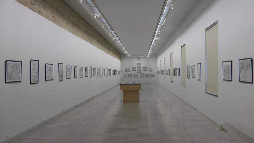 Cristóbal Fernández muestra sus cuadros a lápiz en Baeza