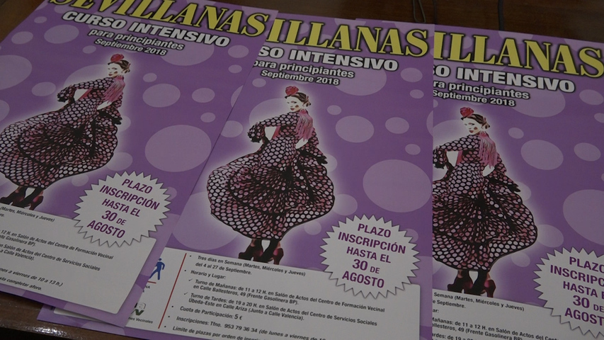Abierto plazo de inscripción para el 3º curso de sevillanas intensivo para principiantes de Úbeda