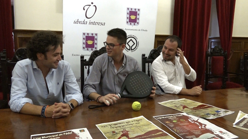 Presentadas la XIX Edición del Torneo de Pádel «Ciudad de Úbeda» y la Liga Municial de Pádel