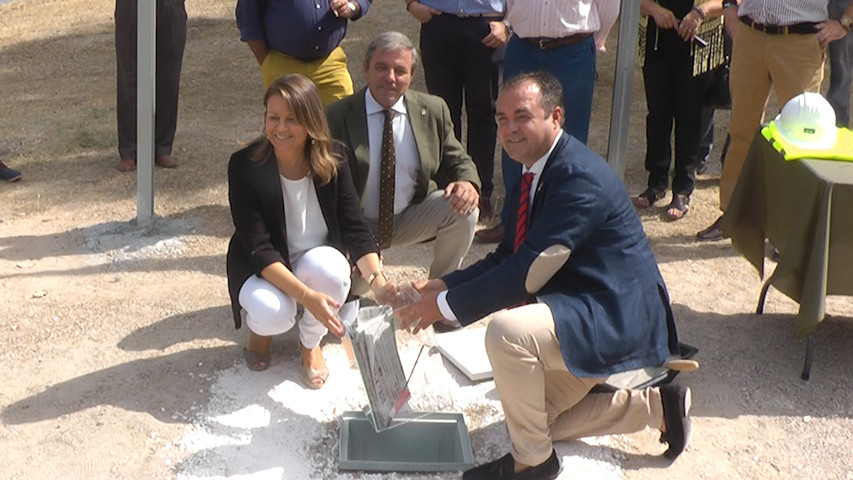 Colocada la primera piedra de la estación depuradora de Sabiote
