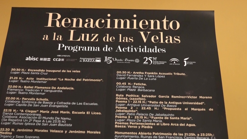 Baeza presenta las actividades de «La noche del Patrimonio»