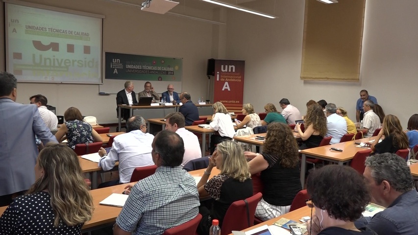 La UNIA celebra el VIII Encuentro de Unidades Técnicas de Calidad de las Universidades Andaluzas 2 vlcsnap 2018 09 12 17h52m46s500