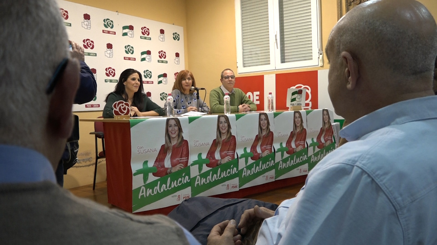 Acto de campaña del PSOE en la casa del pueblo de Úbeda