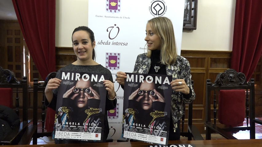 Ángela Chica trae a Úbeda la obra de teatro «Mirona»