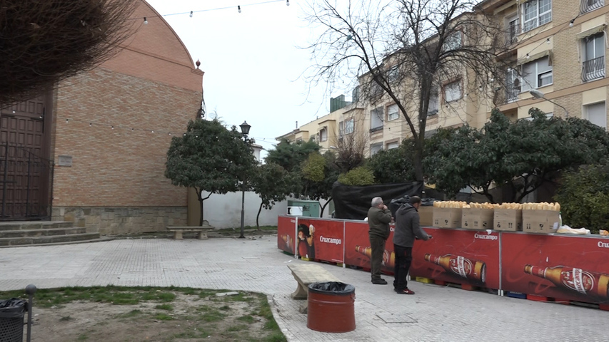 Todo preparado para las hogueras de San Antón