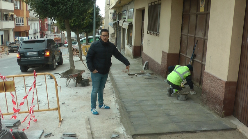 Jerónimo García visita las obras de la Avenida Antonio Machado