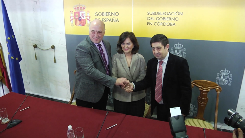 Las diputaciones de Jaén y Córdoba firman con el Gobierno un Protocolo para el impulso del «Camino Natural-Vía Verde del Aceite»