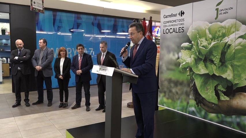 Úbeda acoge el inicio de una campaña de productos Degusta Jaén en los centros Carrefour provinciales
