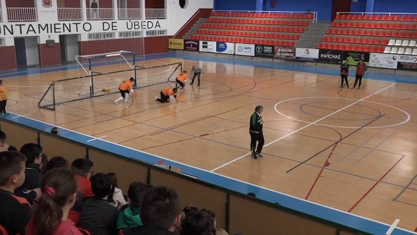 Exhibición de Goalball en el marco de la Semana de la ONCE en Úbeda