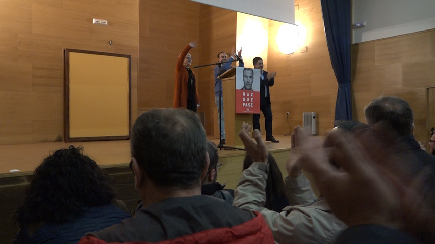 Acto de campaña del PSOE de Sabiote con el secretario general provincial