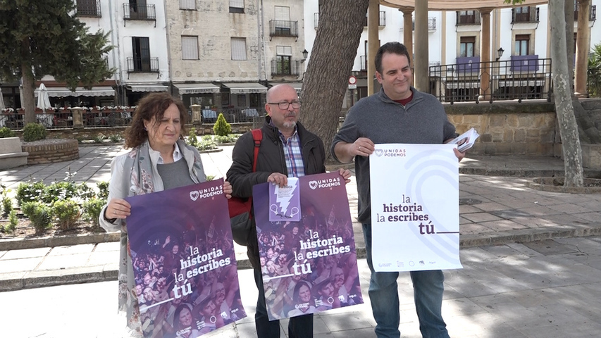 Unidas Podemos pide el voto para su formación en Baeza