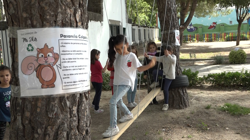 El Colegio San Juan de la Cruz cuenta con instalaciones para deportes multiaventura