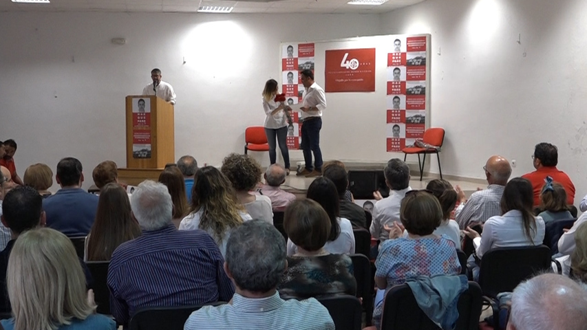 La diputada Laura Berja apoya en Begíjar la lista del PSOE
