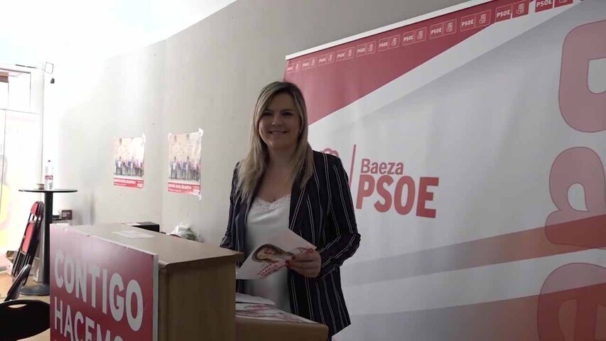 Lola Marín, candidata socialista a la alcaldía de Baeza hace balance de la campaña electoral