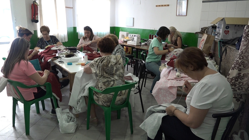 Puesta a punto de los trajes para las fiestas del renacimiento