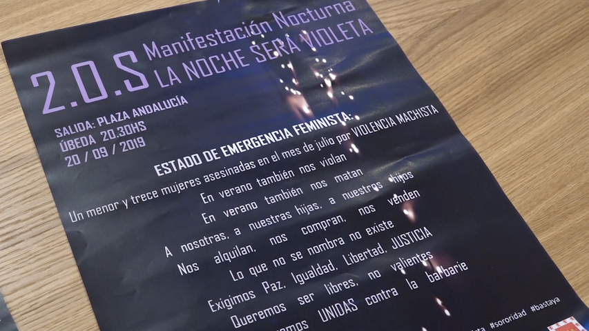 La Plataforma Feminista 8M presenta en Úbeda ‘Luz Violeta’.