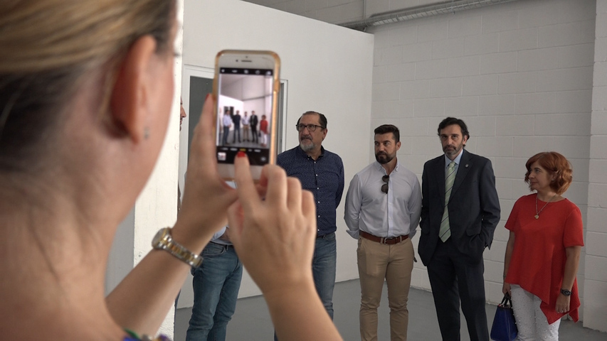 Visita del delegado de Formación y empleo a las obras del CADE de Úbeda