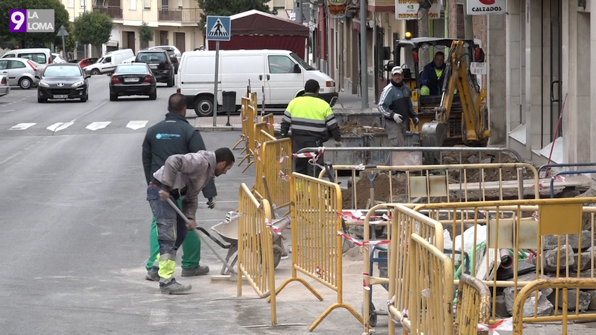Continúan las obras de mejora en la avenida Antonio Machado de Úbeda