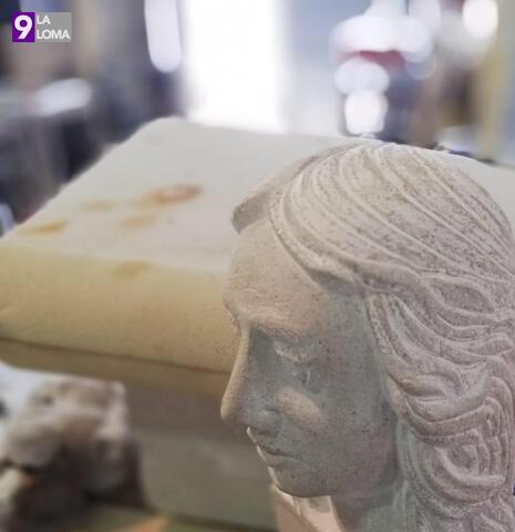 Intervención en el monumento al Triunfo de la Inmaculada en Baeza