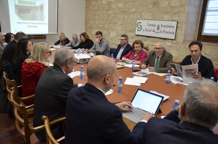 Pilar Parra presenta los presupuestos de Diputación 2020 en el pleno del CES Provincial
