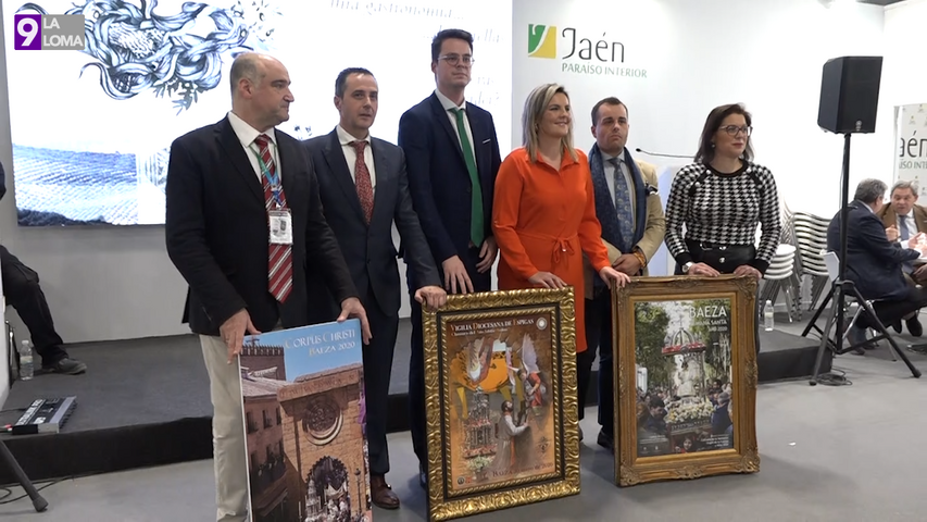 Baeza presenta el cartel de Semana Santa y del Corpus en FITUR 2020