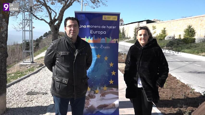 Abierto el carril ciclable del Paseo de las Murallas de Baeza tras las obras de adecuación peatonal