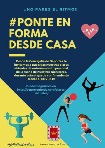 El ayuntamiento de Úbeda ofrece clases virtuales de entrenamiento personal