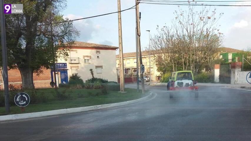 El Ayuntamiento de Baeza continua desinfectando zonas de la ciudad y sus anejos