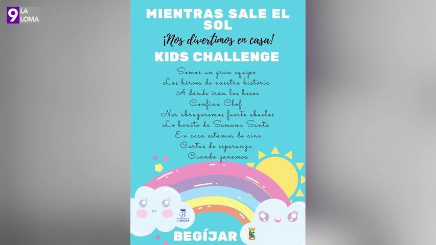 Begíjar presenta su Kidss Challenge para amenizar el confinamiento de los más pequeños