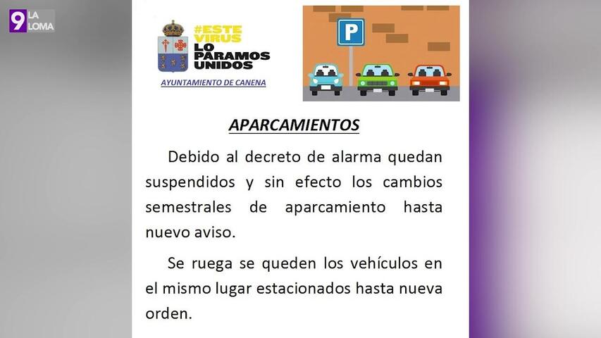 Canena suspende y deja sin efecto los cambios semestrales de aparcamiento