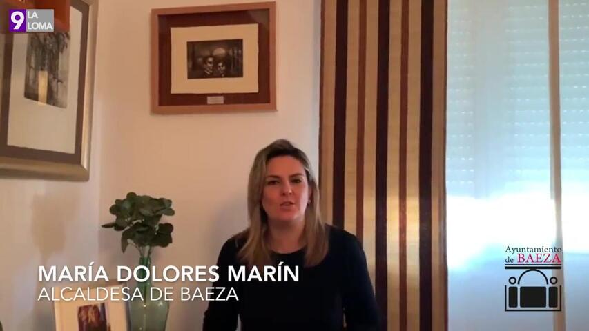 La alcaldesa de Baeza manda un mensaje de esperanza, apoyo y gratitud ante el Estado de Alarma