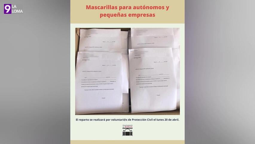 Protección Civil de Baeza reparte mascarillas a 85 empresas de la ciudad