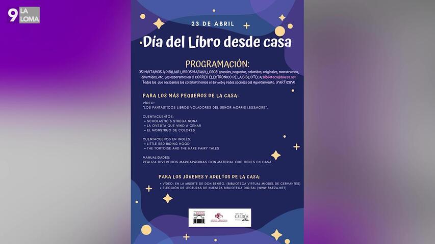 La biblioteca de Baeza propone celebra el Día del Libro desde casa