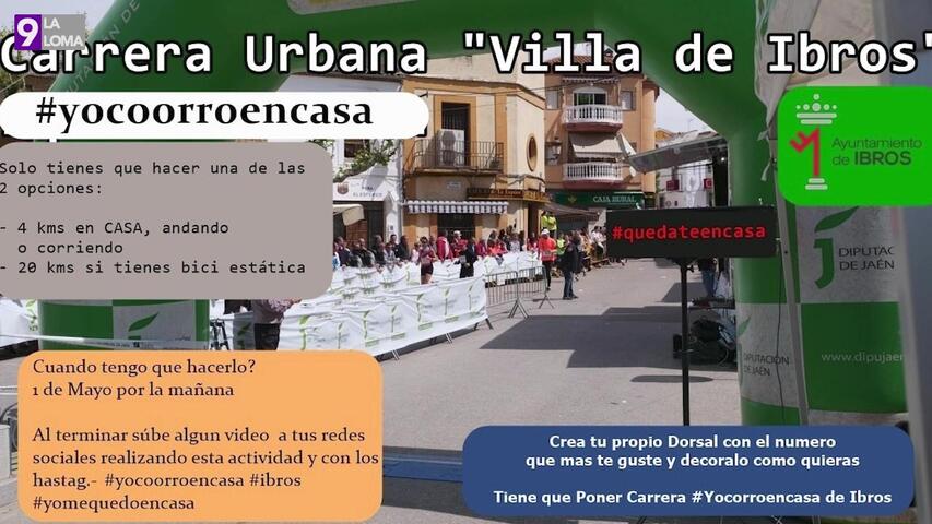 Los ibreños participarán desde sus casas en la Carrera Urbana «Villa de Ibros»