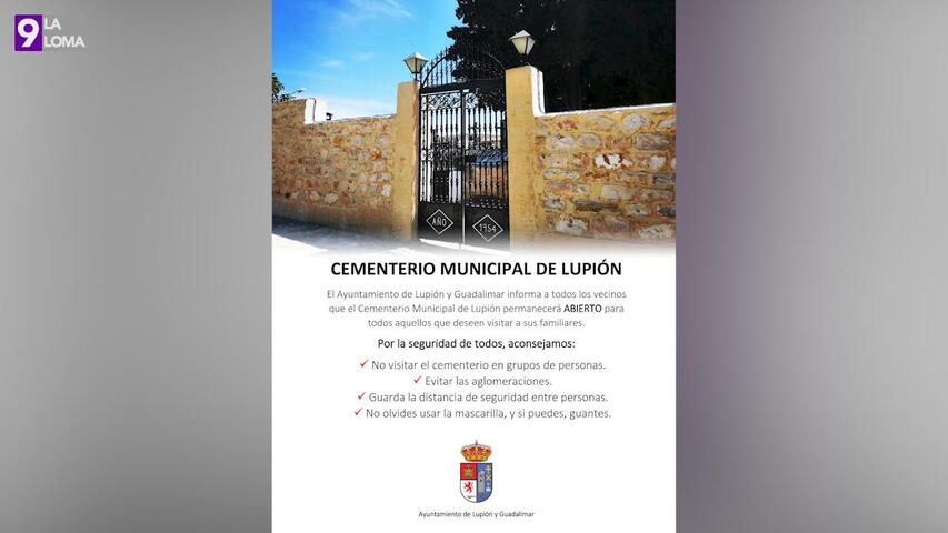 El Ayuntamiento de Lupión y Guadalimar reabre el cementerio