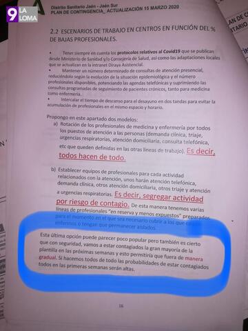 El PSOE denuncia que la Junta envió un plan de contingencia anticipando a profesionales del SAS que iban a contagiarse «en su gran mayoría»